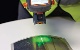 The GapGun Pro can measure welds and seals with high precision, with the special standoff or by non contact measurement.